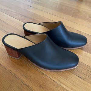 Nisolo Black All-Day Heeled Mule